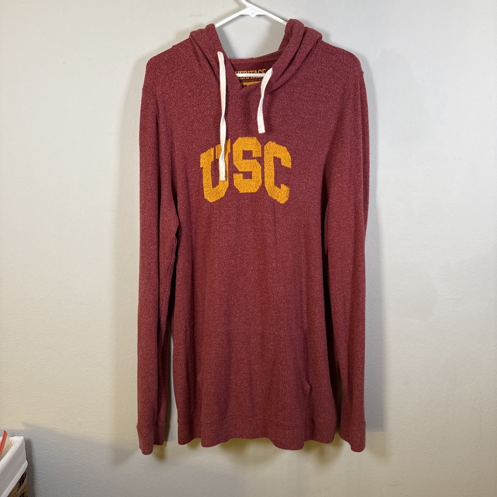 Heritage Sportswear‎ USC Trojans Soft Hoodie Pullover Sweatshirt Mens Size Xxl